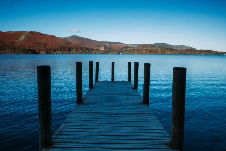 Wild swimming in Derwentwater lake district