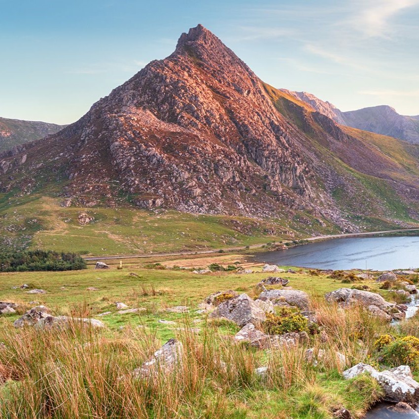 Guided group on Tryfan north ridge in Snowdonia