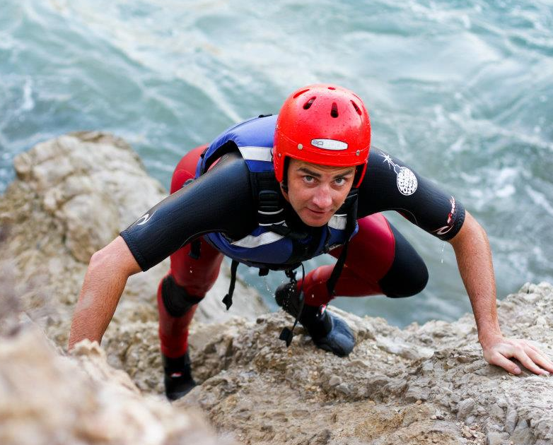Hidden Gem coasteering adventure at Towan Beach, Newquay
