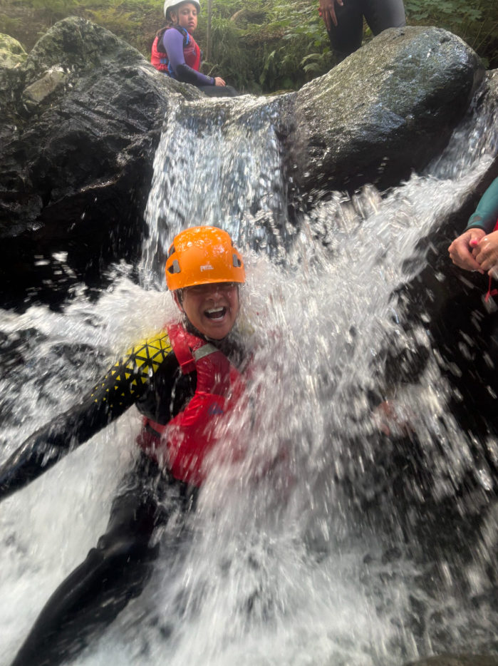 Ghyll scrambling in the Yorkshire Dales