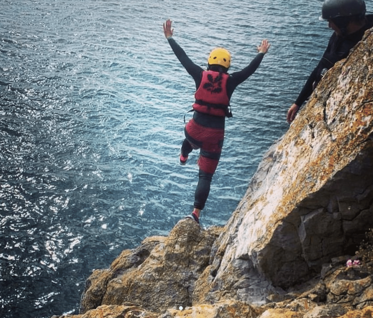 Coasteering at Stackpole Quay, south Pembrokeshire coast