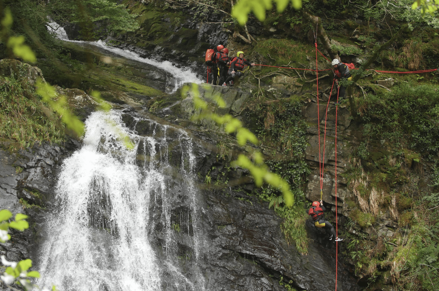 Canyoning in Prysor Canyon, Snowdonia