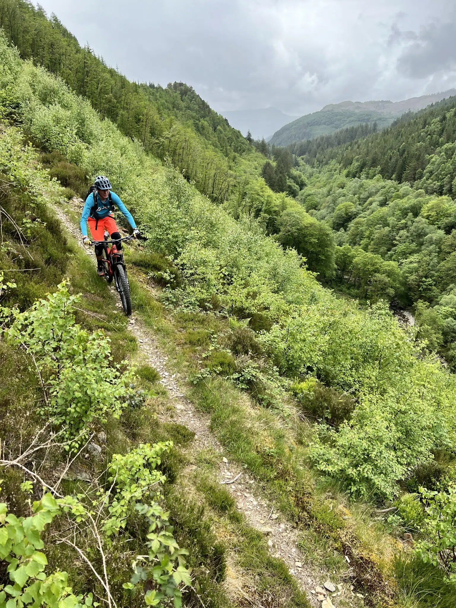 Mountain biking on Peak District trails near Bamford, Hope Valley